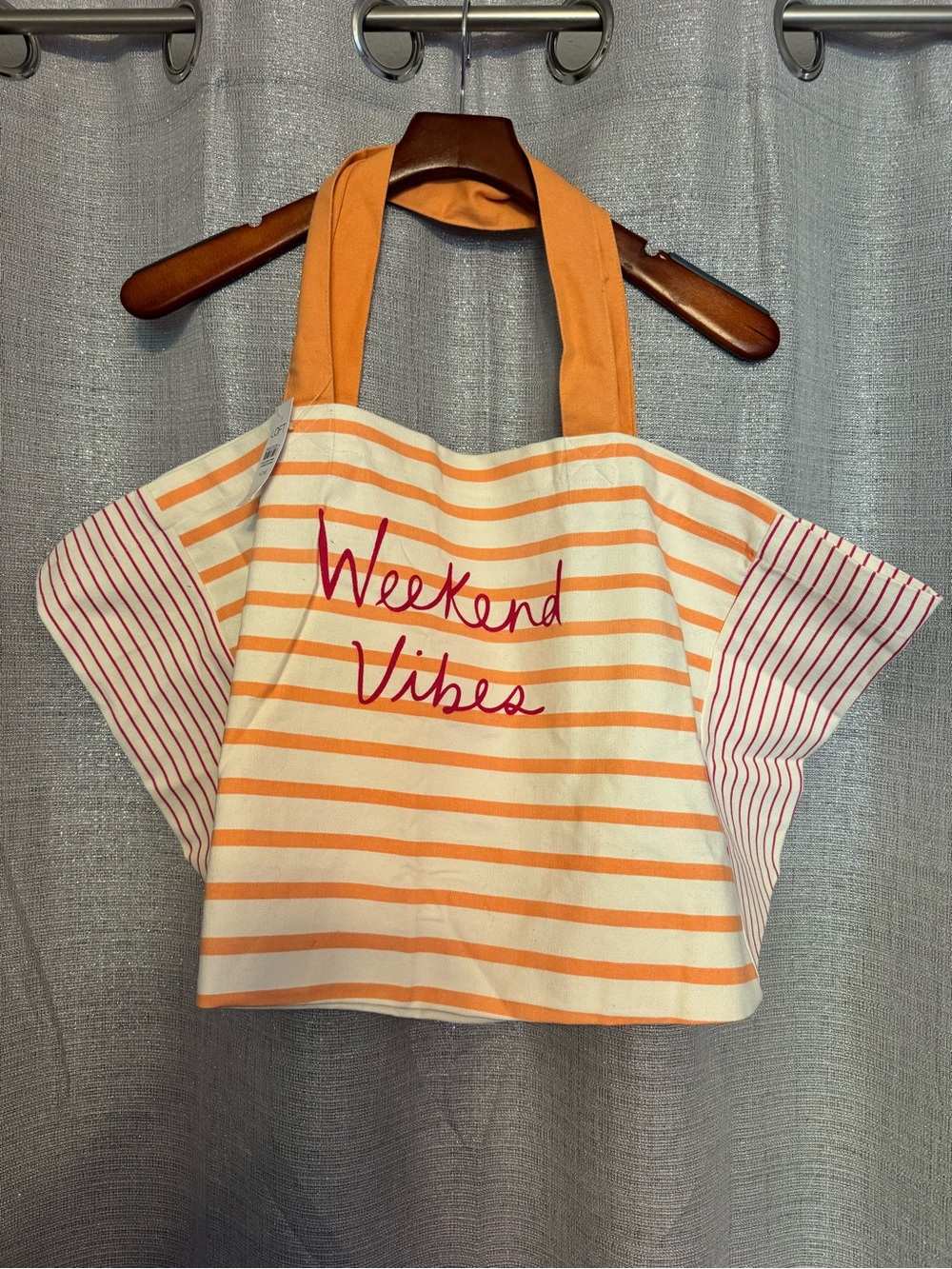 NWT Tote Bag - Orange, Cream, Pink